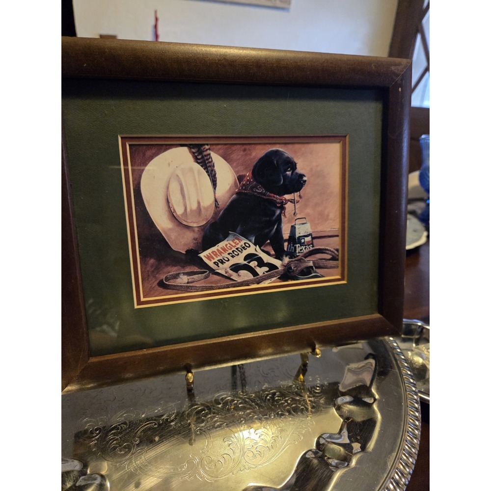 Home Interior Jim Lamb, titled "Box Boys," featuring a cute black Labrador puppy